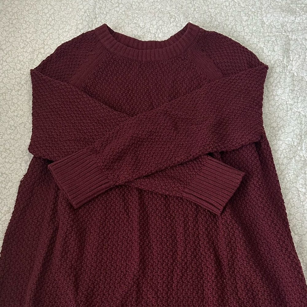 Women's Burgundy Sweater